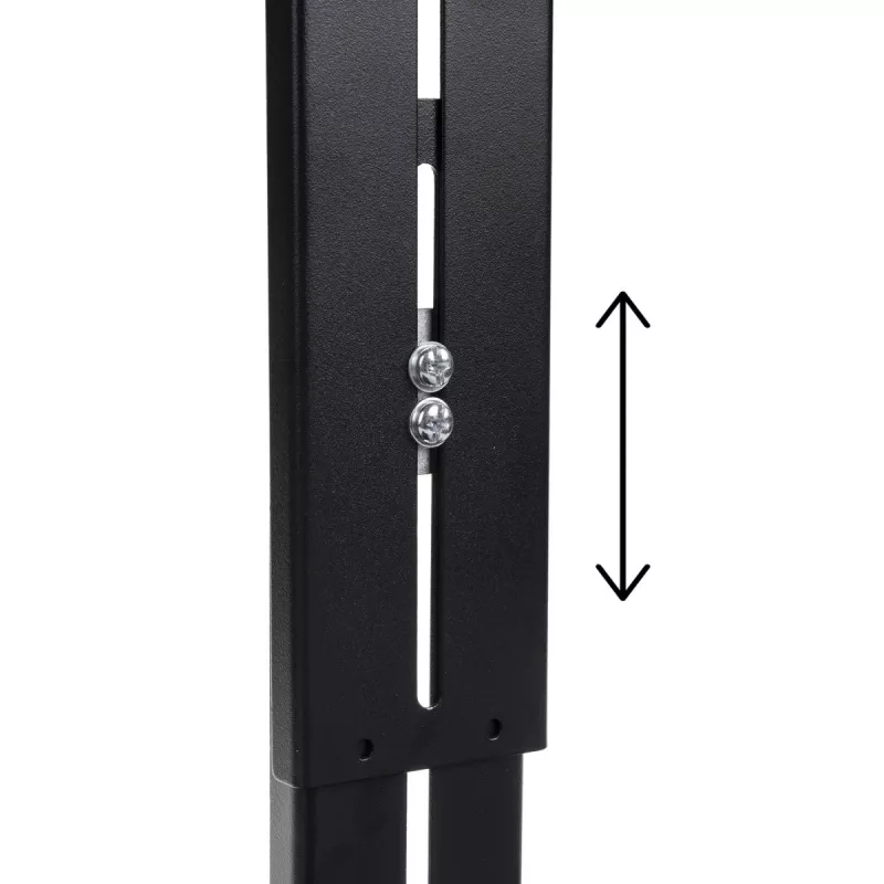 Sieninis TV laikiklis MACLEAN MC-451 su lentyna ir polinkio reguliavimu, VESA 75x75–200x200 mm, iki 20 kg, 15–42 colių ekranams