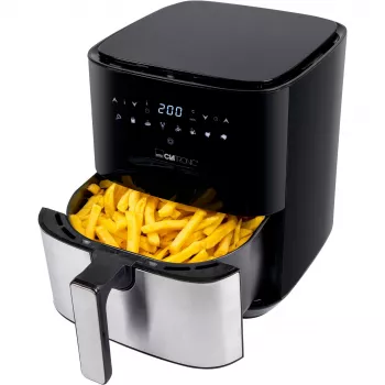 Clatronic FR 3782 H, oro gruzdintuvė, 5 l, 80 °C – 200 °C, juoda, nerūdijantis plienas