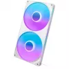 Ventiliatorių blokas NZXT RF-U28HF-W1 140mm 2000 RPM 98.61 CFM baltas