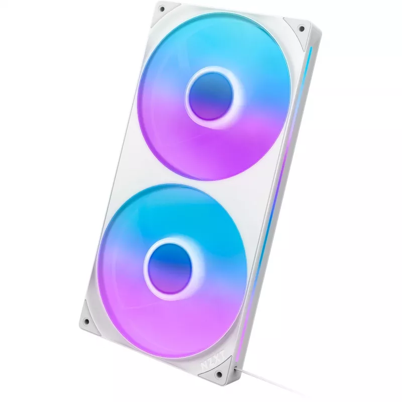Ventiliatorių blokas NZXT RF-U28HF-W1 140mm 2000 RPM 98.61 CFM baltas