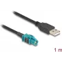 DeLOCK Laidas HSD Z lizdas į USB 2.0 Type-A kištukas 1 m