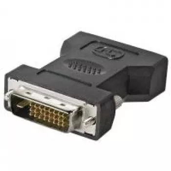 Wentronic Goobay DVI-I/DVI-D adapteris, DVI-I lizdas Dual-Link (24+5 kaišt.), juodas - DVI-I lizdas Dual-Link (24+5 kaišt.) > DVI-D kištukas Dual-Link (24+1 kaišt.) (68523)