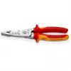 Kabelių nuėmiklis Knipex 13 76 200 ME 6 mm nuėmimo galia Raudonas Nerūdijantis plienas Geltonas