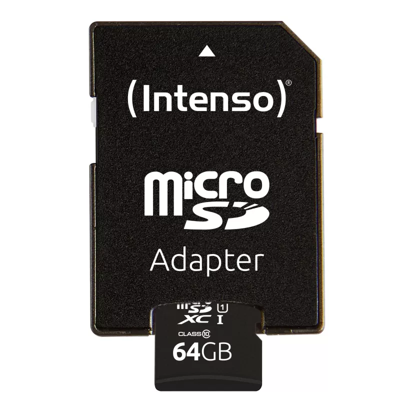 Intenso Performance microSDXC UHS-I atminties kortelė 64GB + SD adapteris