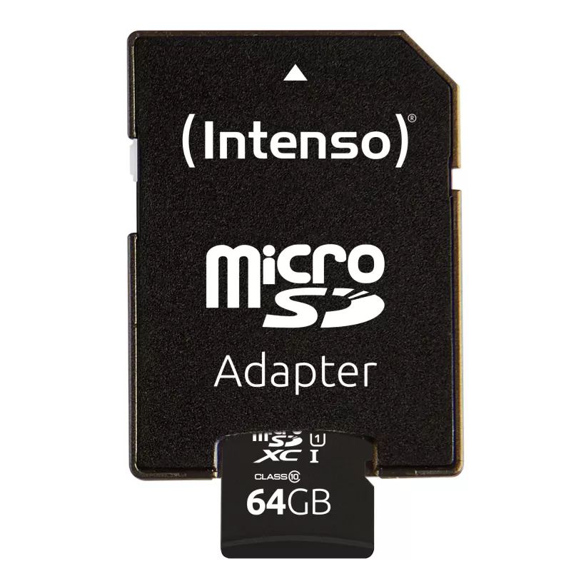 Intenso Performance microSDXC UHS-I atminties kortelė 64GB + SD adapteris
