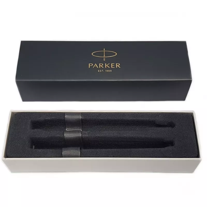 Parker 2093258 rašiklių rinkinys juodas, sidabrinis 2 vnt.