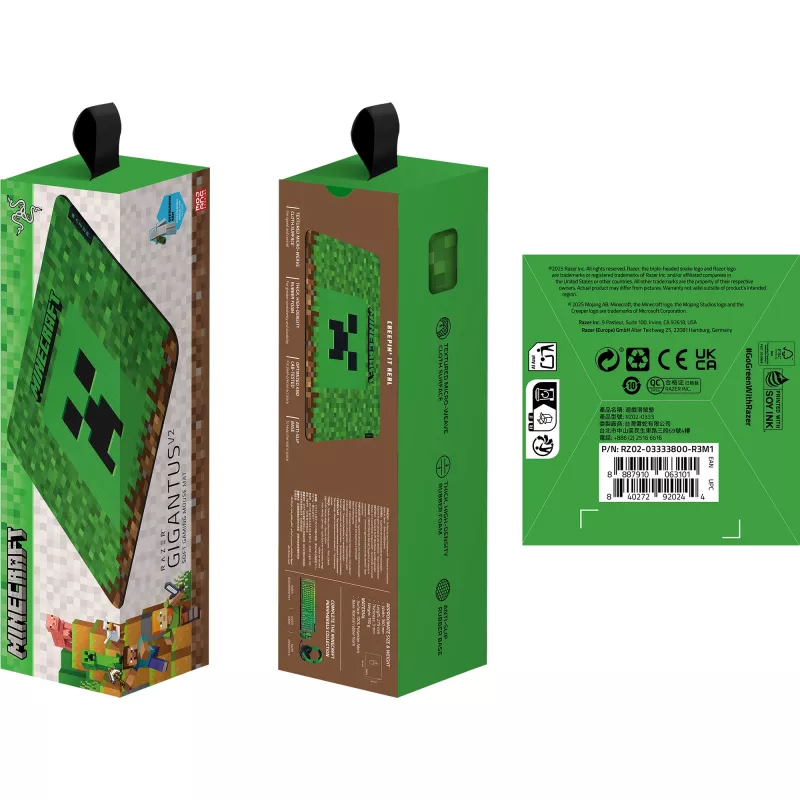 Pelės kilimėlis Razer Gigantus V2 Medium Minecraft Edition