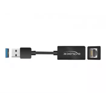 DeLOCK 65903 USB Type-A juodos spalvos nešiojamojo kompiuterio dokas