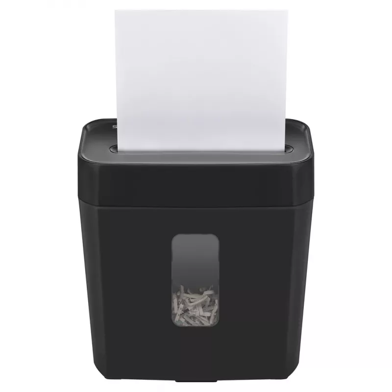 Popierių smulkintuvas SAVIO ND-01, kryžminis pjovimas 4 x 32 mm, 11 l talpa, 230 W, juodas, 72 dB