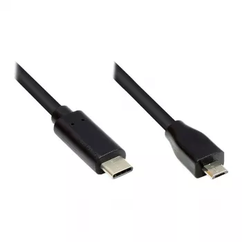 Good Connections USB 2.0 laidas Micro B-C juodas 0,5 m