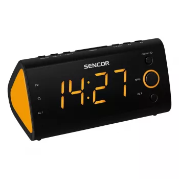 Laikrodinis radijas SENCOR SRC 170 – PLL FM laikrodinis radijas, 1,2 colio LED, dvigubas žadintuvas, patalpų temperatūra, atsarginė baterija