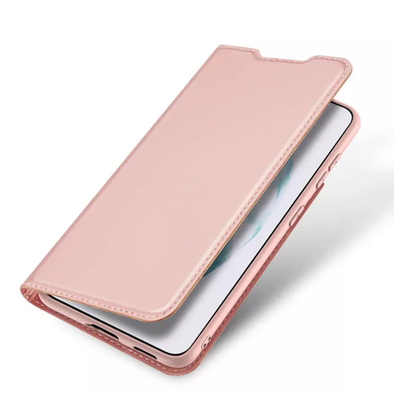 Dux Ducis Skin Pro dėklas su dirželiu ir atverčiamu dangteliu Samsung Galaxy S22+ (S22 Plus) rožinis