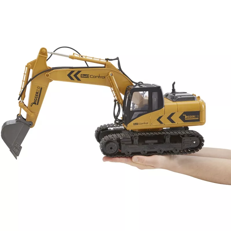 Revell Digger 2.0 - Ekskavatorius - Elektrinis variklis - 1:16 - Paruoštas važiuoti (RTR) - Juoda - Geltona - Digger 2.0 (24924)