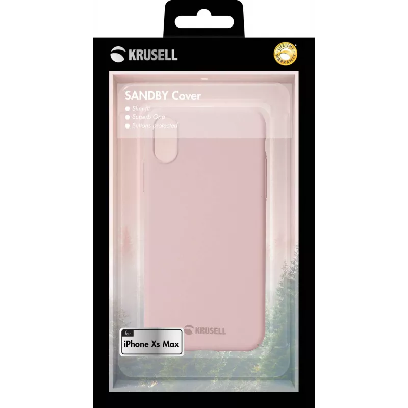 Krusell Sandby dėklas iPhone XS Max 16,5 cm (6,5 colio) Rožinis