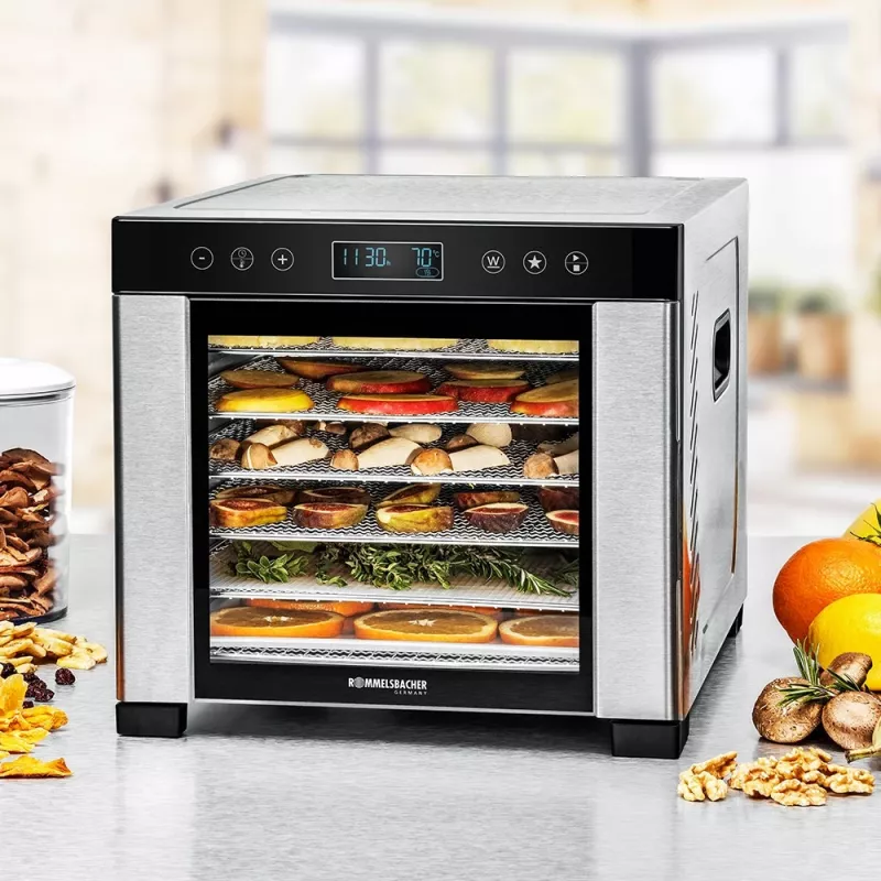 ROMMELSBACHER DA 950, juodas, nerūdijantis plienas, LCD, 99 h, 6000 cm², 380 x 394 mm