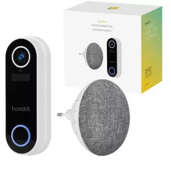 Hombli smarte Türklingel 2 (weiß) + Gong