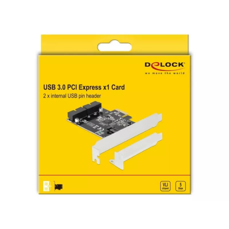 Vidinė USB 3.2 Gen 1 adapterio kortelė DeLOCK 90387