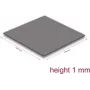 Termo tarpinė DeLOCK 18472 3.2 W/m·K Pilka 100x100x1 mm