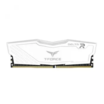 Teamgroup T-Force Delta RGB DDR4 16 GB (2x 8 GB) 3600 MHz CL18 atminties rinkinys, balta