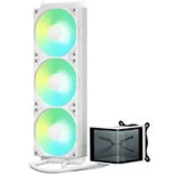 Lian Li O11D EVO RGB + TRYX PANORAMA SE ARGB Pilnas skysčio aušinimo komplektas - Baltas, 360mm
