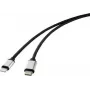 Renkforce USB mobiliojo ryšio laidas [1x USB 3.0 kištukas C – 1x Apple Lightning kištukas] 1,00 m juodas (RF-4353446)