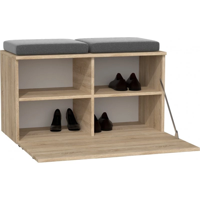 Uždaras batų spintelė Top e Shop OPAL SZAFKA SONOMA ąžuolas, 850×450 mm, medžio drožlių plokštė, 16 mm rėmas