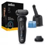 BRAUN SHAVER 52‑N7200cc Juoda – folijinis elektrinis skustuvas, įkraunamas, šlapiam ir sausam skutimui