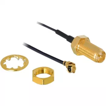 Anteninis laidas DeLOCK RP-SMA WL I-PEX M / RP-SMA F, 0,2 m, juodas