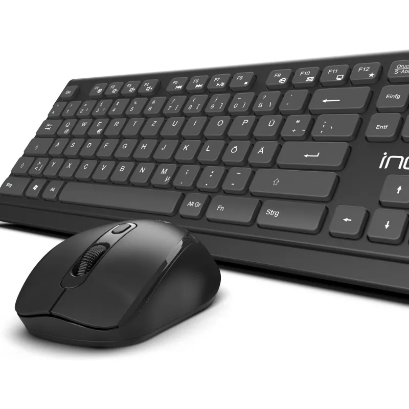 Inca IWS-519 belaidis klaviatūros ir pelės rinkinys, RF, QWERTY turkiškas, juodas