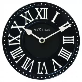 NeXtime 5187zw London sieninis laikrodis, Ø16 cm, juodas/baltas