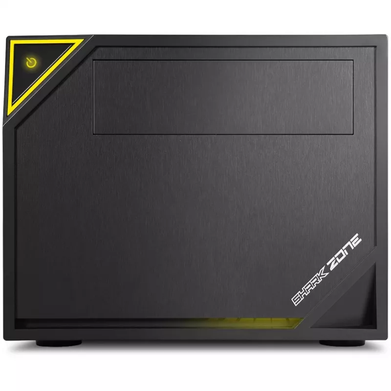 Kompiuterio korpusas Sharkoon SHARK ZONE C10 Mini-ITX juodas, geltonas