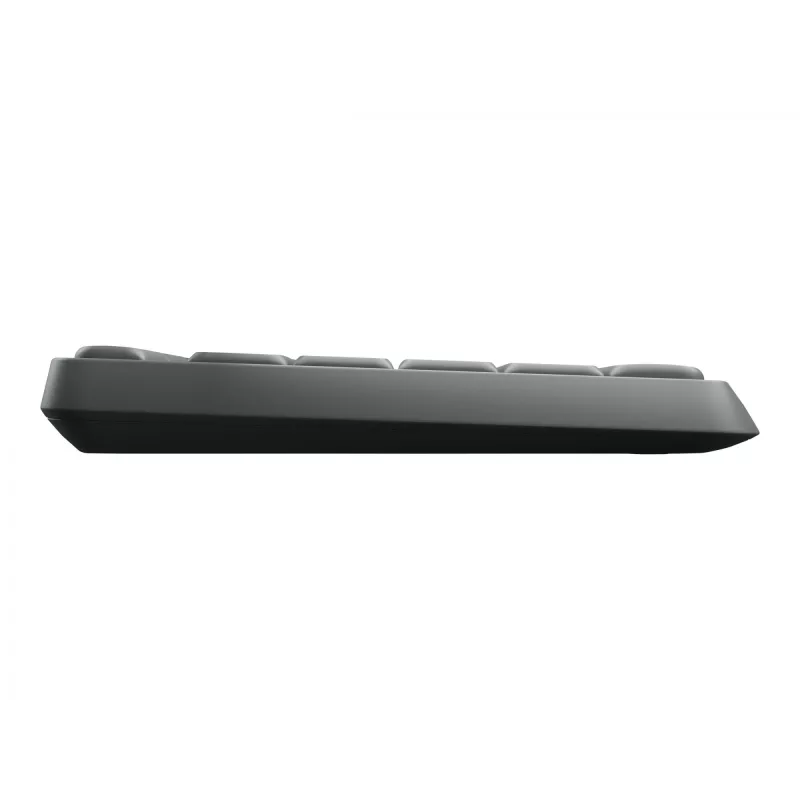 Belaidis klaviatūros ir pelės rinkinys Logitech MK235, pilno dydžio, pilka