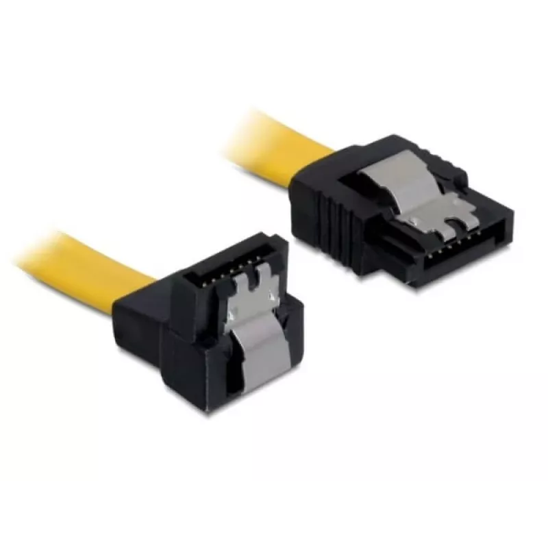 SATA kabelis DeLOCK 0,5 m Vyras/Vyras Geltonas