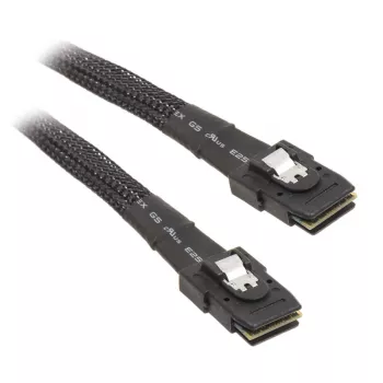 SilverStone CPS02 - SATA- / SAS-Kabel - mit Sidebands - SAS 12Gbit/s - 4-Lane - 4 x Mini SAS (SFF-8087) (W) bis 4 x Mini SAS (SFF-8087) (W) - 50cm - S