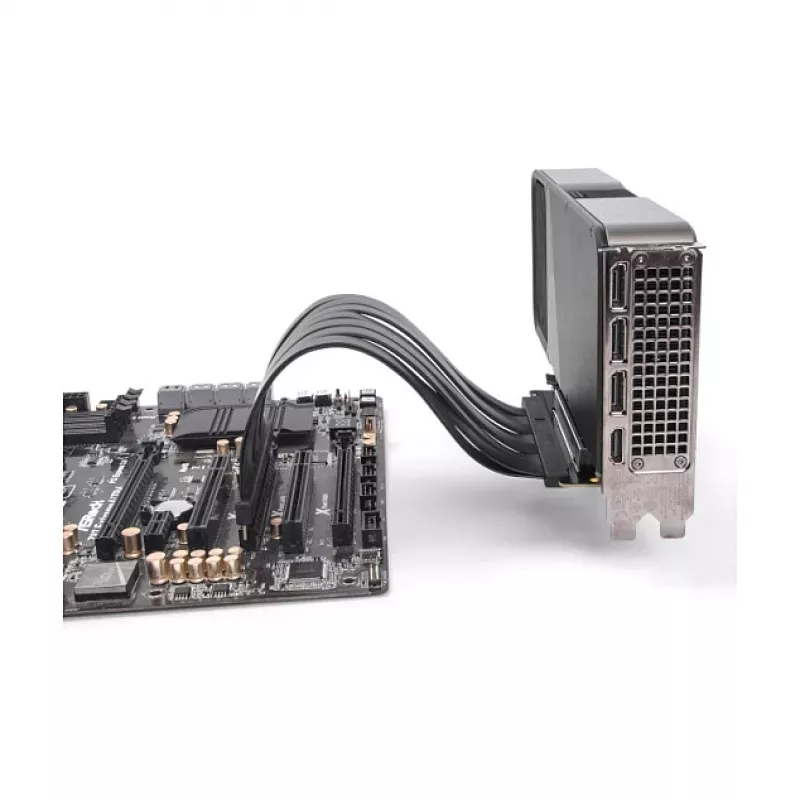 PCI Express 5.0 x16 lizdo prailginimo laidas DELOCK 81289, 20 cm