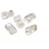 Gembird LC-8P8C-001/100 Kištukas 8P8C (RJ-45) permatomas Cat5 kabeliui, 100 vnt.