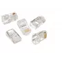 Gembird LC-8P8C-001/100 Kištukas 8P8C (RJ-45) permatomas Cat5 kabeliui, 100 vnt.