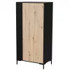 Spinta Cama meble Cama v, juodas rėmas, 4 lentynos, 900×550×1840 mm