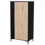 Spinta Cama meble Cama v, juodas rėmas, 4 lentynos, 900×550×1840 mm