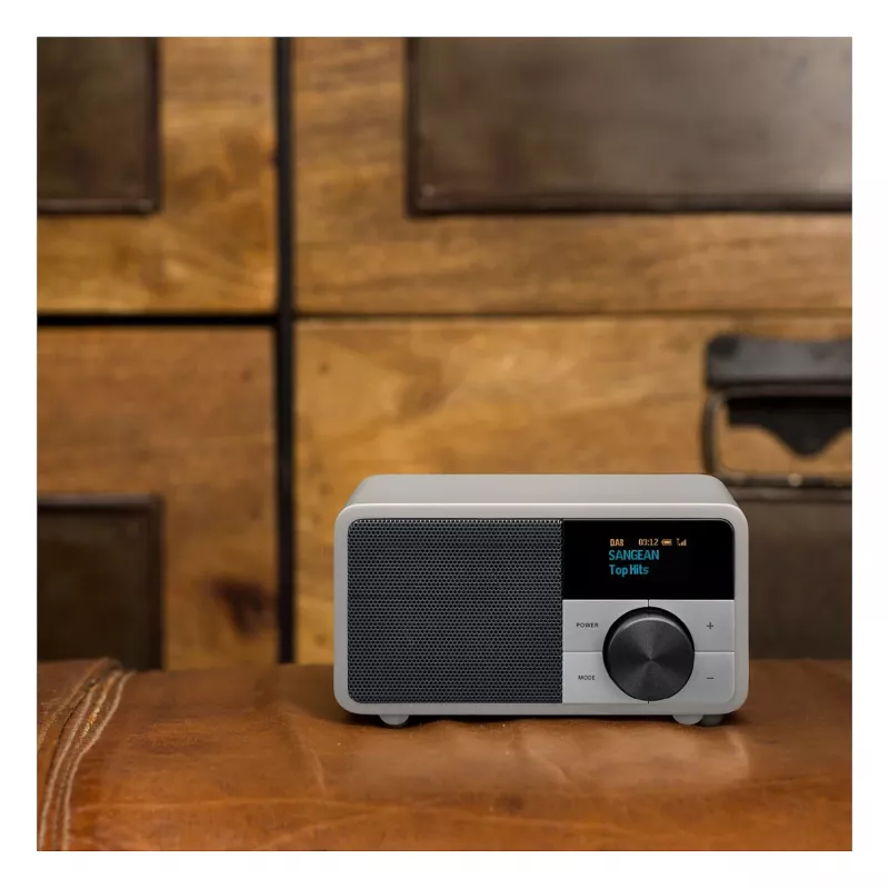 Stalinis radijo imtuvas Sangean DDR-7 Glacier Silver su skaitmeniniu derintuvu ir Bluetooth