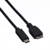 ROLINE USB laidas USB Type C (kištukas) į Micro-USB Type B (kištukas) - 50 cm - juodas (11.02.9005)