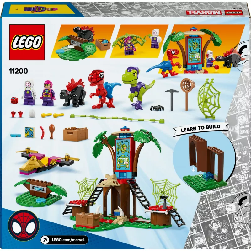 LEGO MARVEL 11200 Spidey ir Gobio raptorių mūšis prie medžio namelio būstinės
