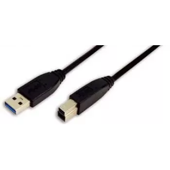Logilink USB 3.0 kabelis - 9 kontaktų USB A (kištukas) - 9 kontaktų USB B (kištukas) - 3 m (CU0025)