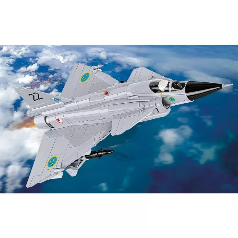 Cobi blokelių rinkinys Saab AJ 37 Viggen, 881 detalės