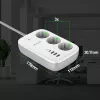 Power Strip Tellur TLL331521 Smart WiFi su 3 kištukiniais lizdais, PD 30W, QC 18W