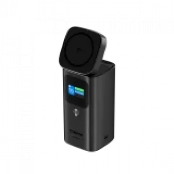 CANYON Qi2 belaidė magnetinė power bank OnPower 150 15000mAh Aliuminis Tamsiai pilka