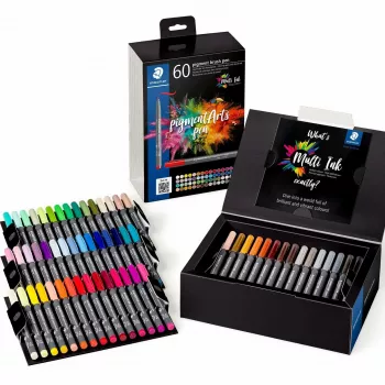 Staedtler Pigment Arts 60 vnt. šepetiniai rašikliai