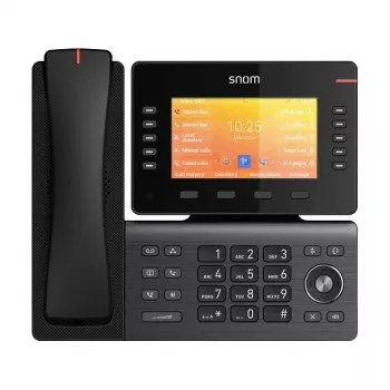 Snom D892M IP telefonas, juodas, darbalaukis/siena, Linux, TFT, 12,7 cm (5 coliai)