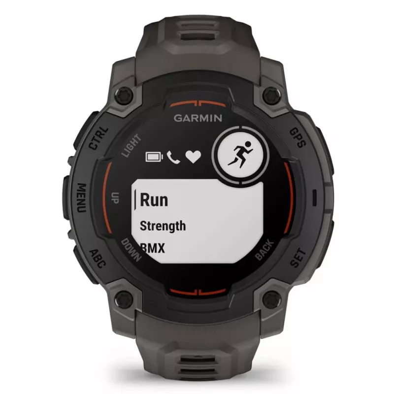 Garmin Instinct E 2,29 cm (0,9 inch) MIP 45 mm Digital 176 x 176 pikseliai Juodas GPS (palydovas)