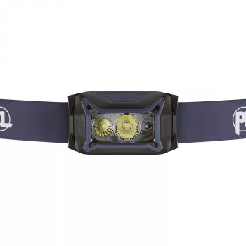 Priekinė galvos lemputė Petzl Actik Black – LED, 100 lm, 2 šviesos diodai, IPX4, AAA baterijos
